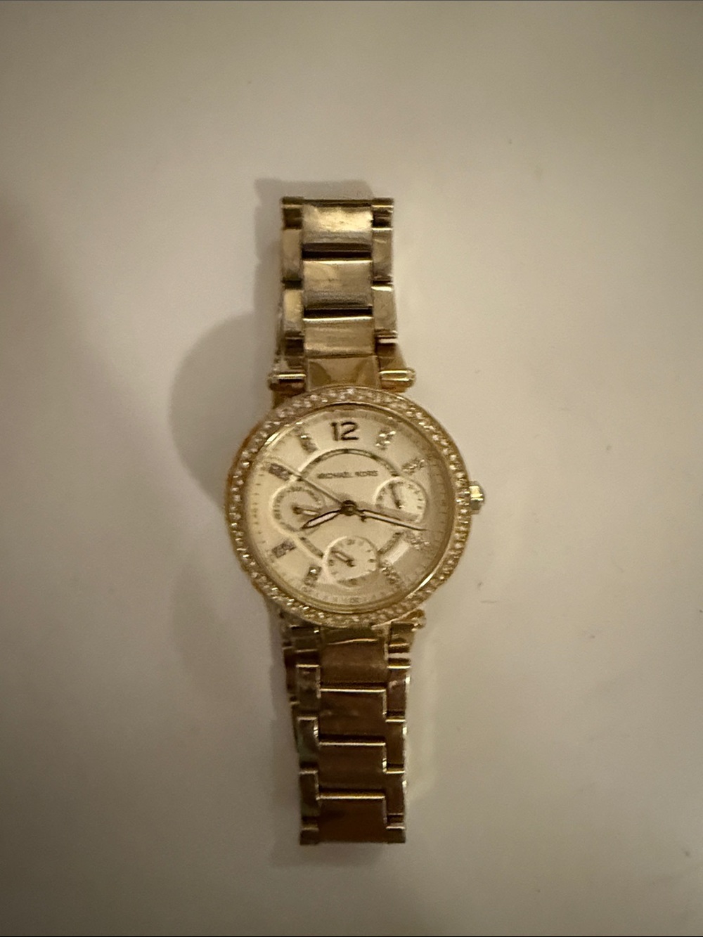 Michael Kors Gold Crystal-Trim Ladies Wristwatch